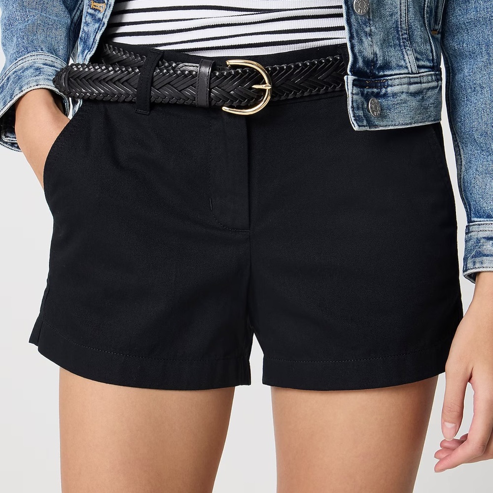 J. Crew Black Women's Chino Shorts